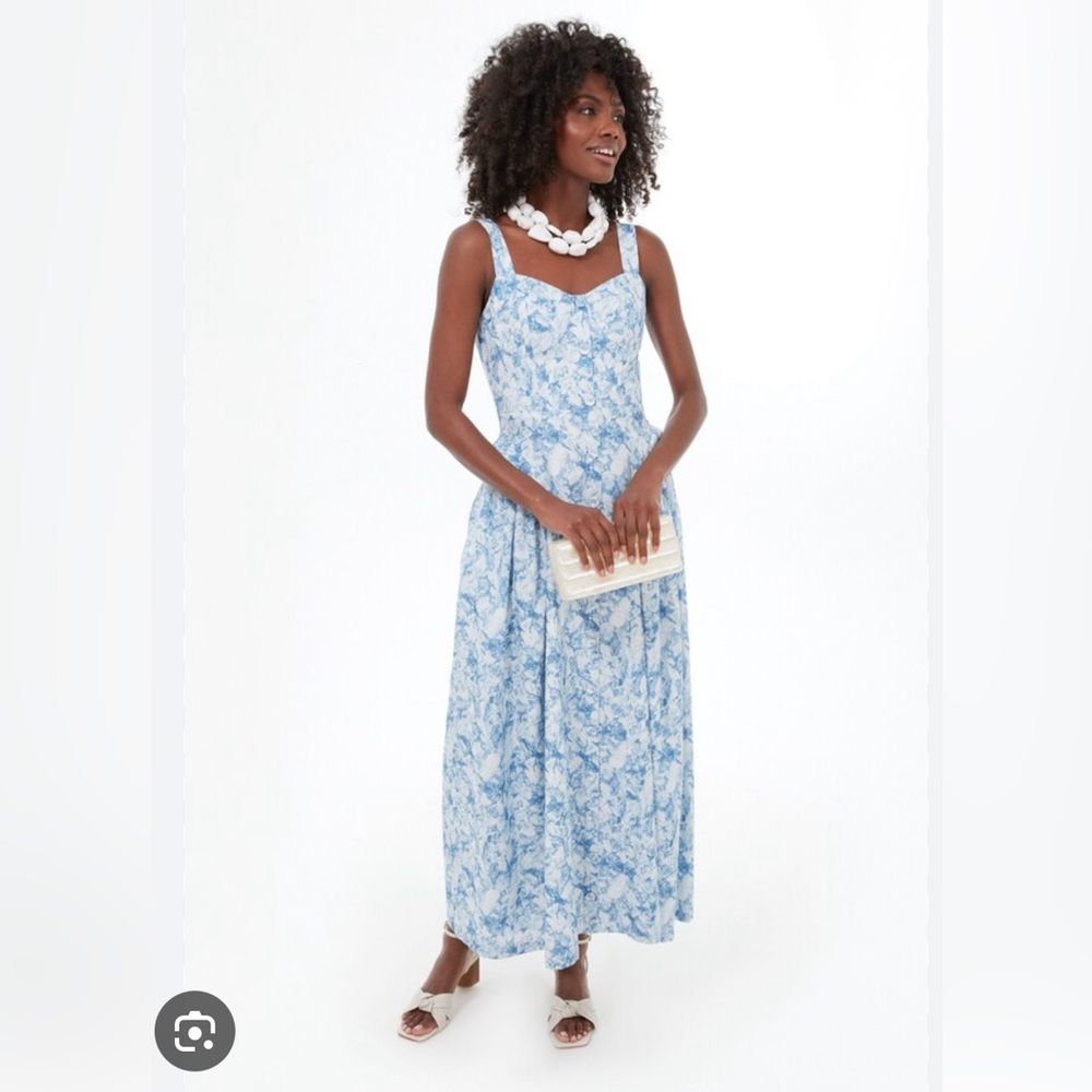 Tuckernuck Blue Floral Midi Dress